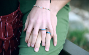 Engagement ring pre-wedding photoshoot idea