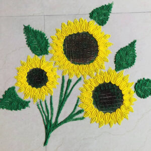 Sunflower Rangoli Design