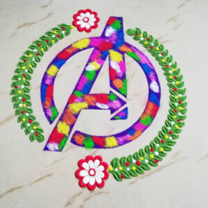 Avengers Rangoli Design