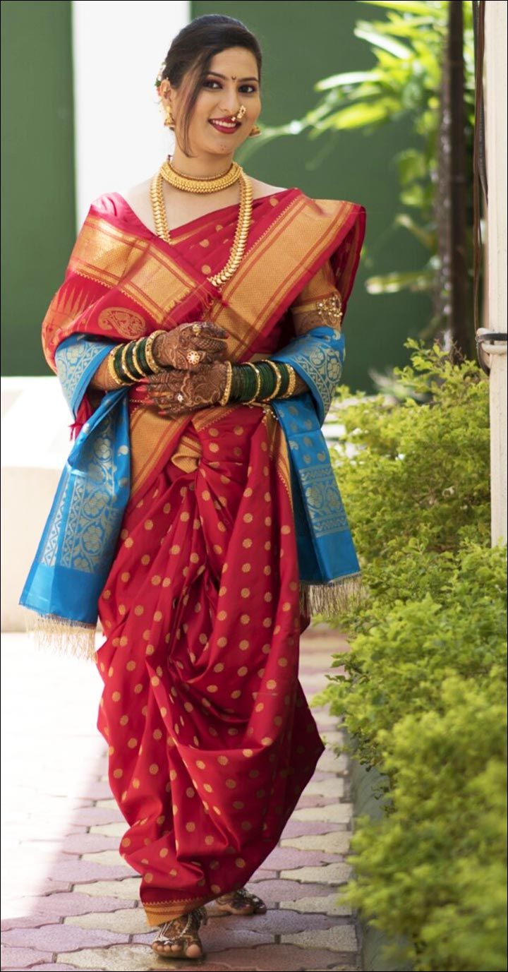 Banarasi saree shalu Marathi wedding | Couple wedding dress, Indian wedding  sari, Indian bride outfits