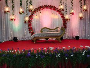 simple wedding stage decoration