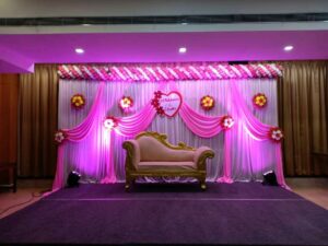  low cost simple wedding stage decoration