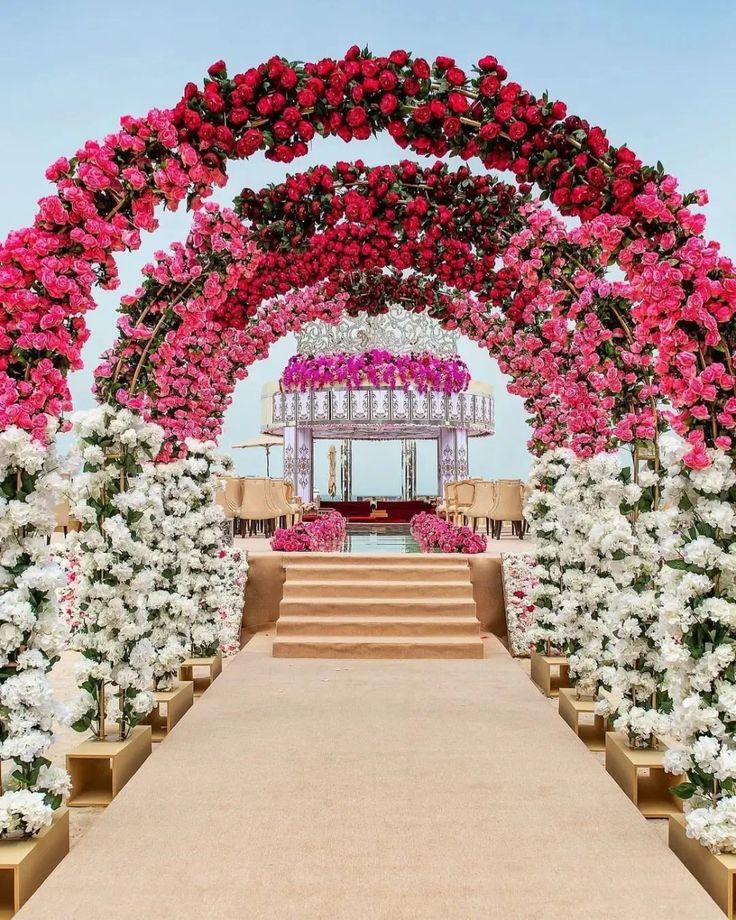 Floral DIY Wedding Entrance Decorations