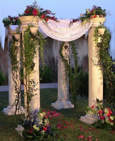 Greek Goddess DIY Wedding Entrance Decorations