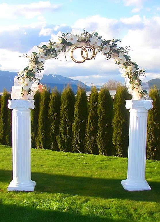 White Hallow DIY Wedding Entrance Decorations