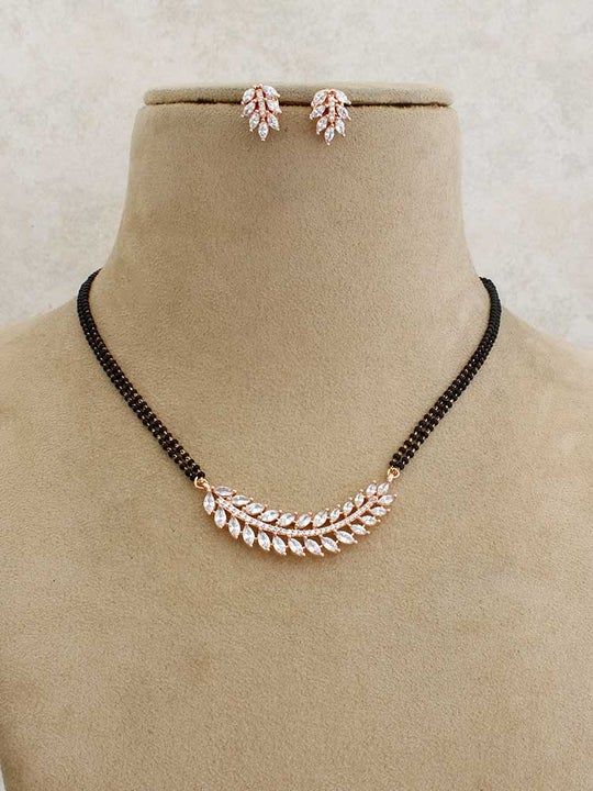The Leaf-style Long Mangalsutra Designs idea
