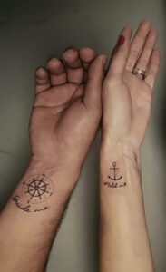 Mariners Couple Tattoo Idea 