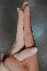 ‘LOVE’ Adjoined Hands